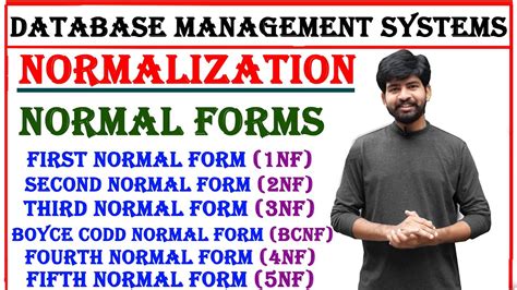 Normalization In Dbms Normal Forms Nf Nf Nf Bcnf Nf Nf