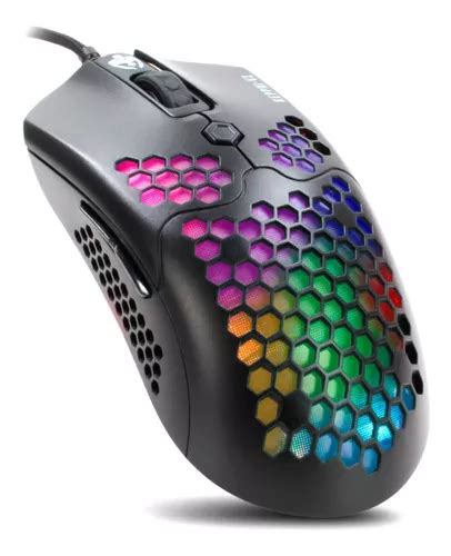 Mouse Gamer Colmeia Ultraleve Dpi Led Rgb Driver Macro Entrega