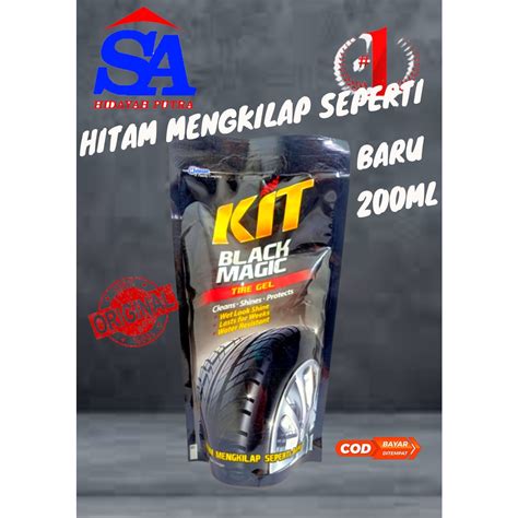 Jual Kit Black Magic Tire Gel Pouch Ml Kit Semir Ban Penghitam