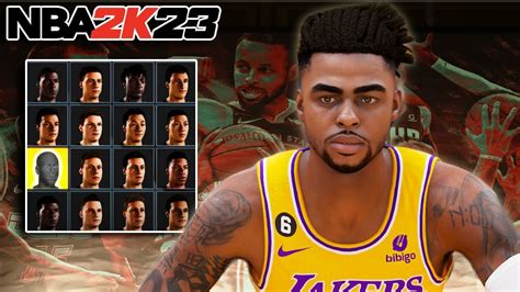 D Angelo Russell Face Creation In Nba K Step By Step Guide To