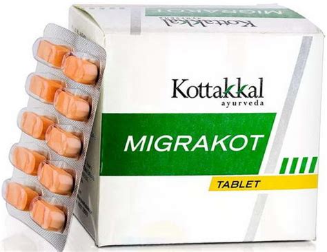 Мигракот, таблетки от мигрени и головной боли "Kottakkal" Migrakot ...