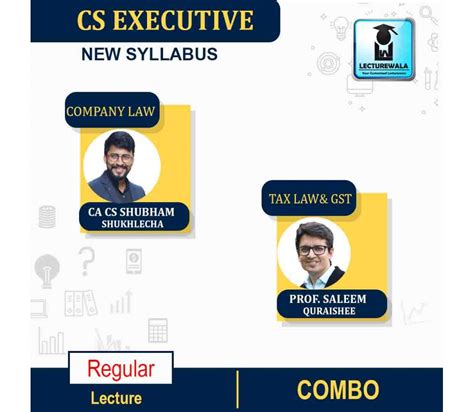 Cs Executive Company Law And Tax Law And Gst Combo New Syllabus Regular