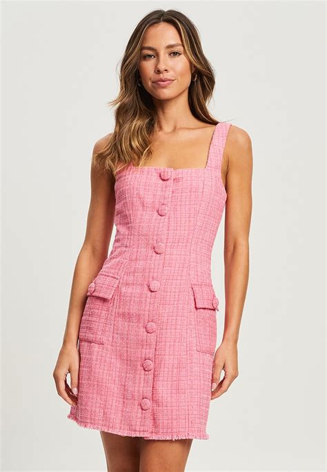 Tussah Gloria Mini Vestido Informal Hot Pink Rosa Zalando Es