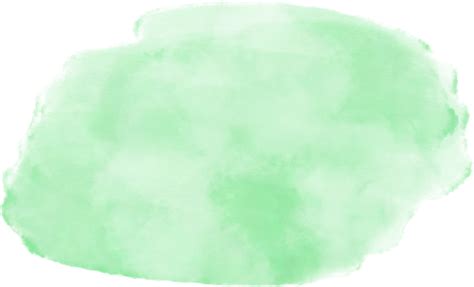 Green Mint Watercolor Splash And Brush Stroke Clipart Collection For