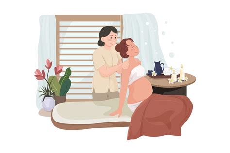 M123 Massage Service Illustrations On Yellow Images Creative Store