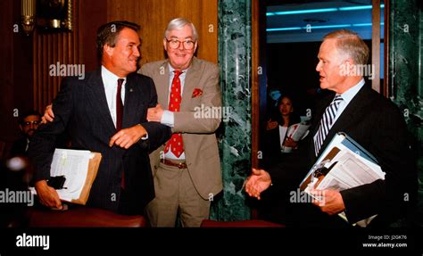 Senator John Breaux, Daniel Patrick Moynihan and Senator Bob Packwood ...