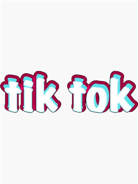 "tik tok sticker" Sticker for Sale by Catesstickers | Redbubble