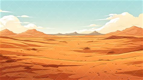 Background Cartoon Desert 1