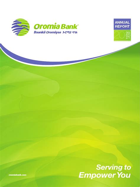 Oromia Bank 2020 - 21 Report | PDF | Banks | Dividend