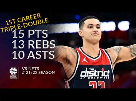 Kyle Kuzma 15 Pts 13 Rebs 10 Asts Vs Nets 21 22 Season YouTube