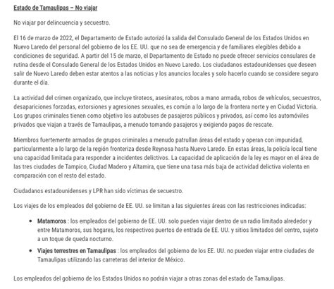 Estados Unidos Cierra Indefinidamente Consulado En Nuevo Laredo Por Ola