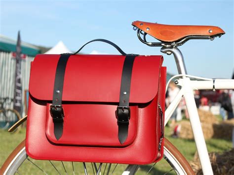 Birtie Red Leather Pannier Leather Pannier Leather Pannier