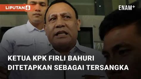 VIDEO Ketua KPK Firli Bahuri Ditetapkan Sebagai Tersangka Kasus