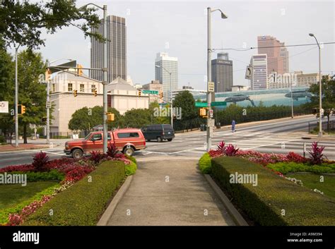 Atlanta Georgia Sky Line View USA Stock Photo - Alamy