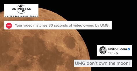 UMG Seems to Think it Copyrighted the Moon (7 Pics) - YourDestinationNow