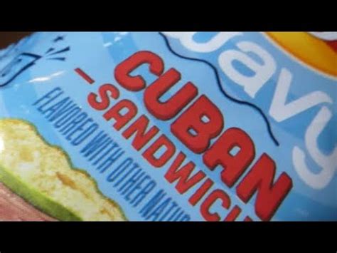 Lays Cuban Sandwich Flavored Wavy Chips Review Youtube