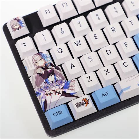 Honkai Bronya Zaychik Keycap Set 108 PBT Key Caps For Etsy