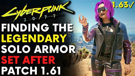 Cyberpunk 2077 How To Get Legendary Solo Armor Set Patch 1 63 Locations And Guide Youtube