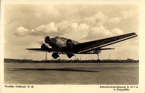 Ansichtskarte Postkarte Junkers Ju 52 Akpool De