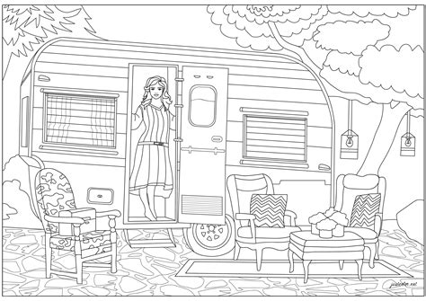 Caravan Coloring Pages For Kids Coloring Pages