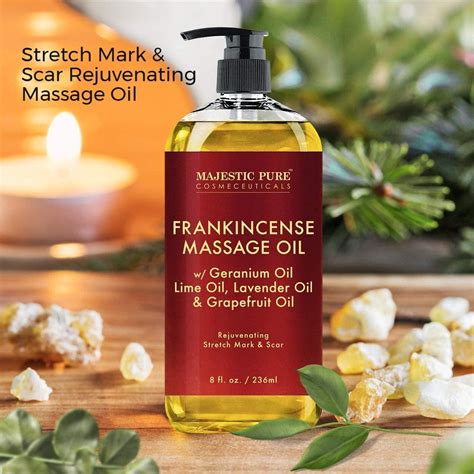 Majestic Pure Frankincense Massage Oil Scar And Stretch Mark Treatment