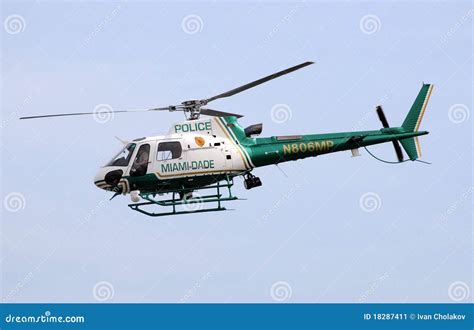 Miami Dade County Police Helicopter Editorial Photo - Image of ...