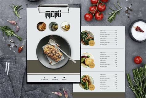 22 Beautiful Free Restaurant Menus Design Templates Inspiration