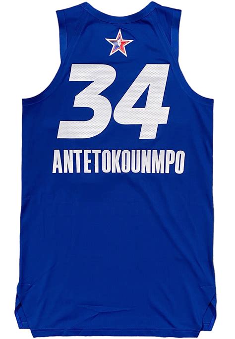 2021 Giannis Antetokounmpo NBA All-Star Game Opposite Team Game-Issued