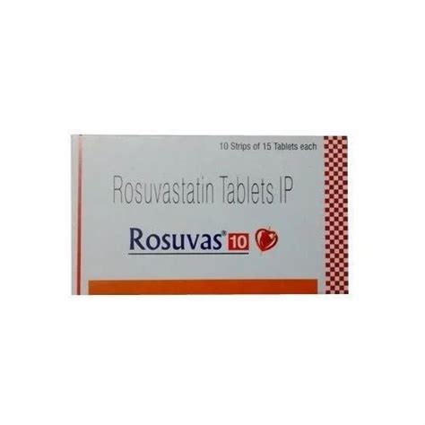 Rosuvas 10 Mg Tablet Packaging Size 1 15 Tablets At Rs 266 Stripe In