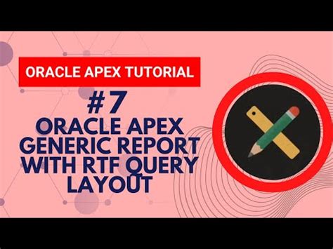 Generate PDF Report From Oracle APEX With Report Layout Oracle APEX