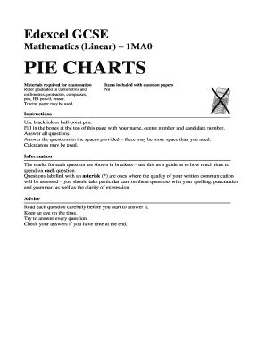 Pie Charts Maths Genie - Fill Online, Printable, Fillable, Blank ...