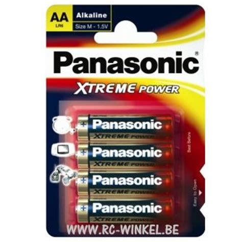 Panasonic Super Alkaline Batterijen 4 X LR06 AA Blister Van 4 Stuks