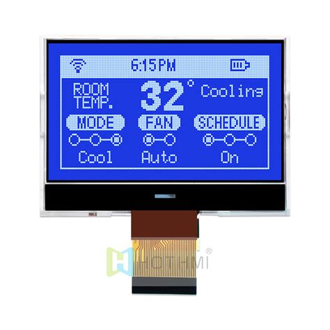 Inch X Graphic Cog Lcd Stn Blue Display With White Backlight