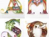 Ide Quilling Letter Desain Quilling Teknik Quilling Seni Quilling