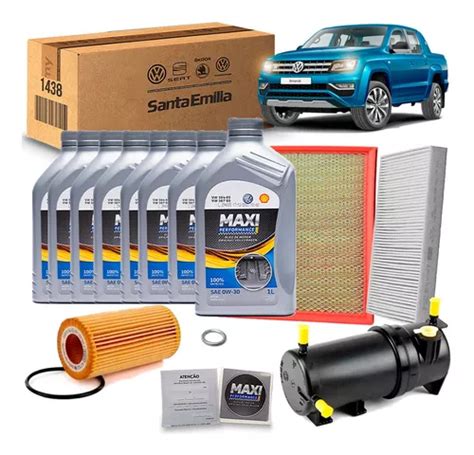 Kit Revisão Óleo Todos Filtros Original Amarok V6 Diesel