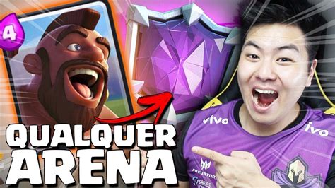 O Melhor Deck Para Subir Qualquer Arena Do Clash Royale Youtube