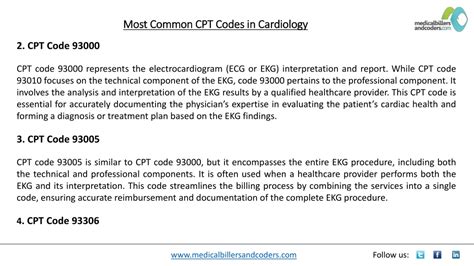 Ppt Most Common Cpt Codes In Cardiology Powerpoint Presentation Free