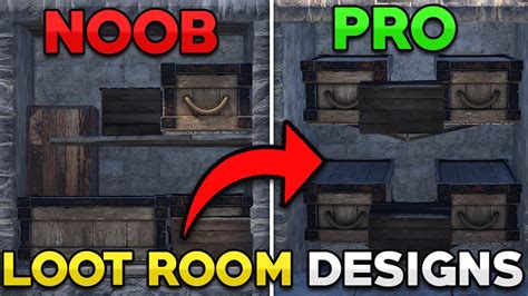 Top 3 Loot Room Designs Rust Console Edition YouTube