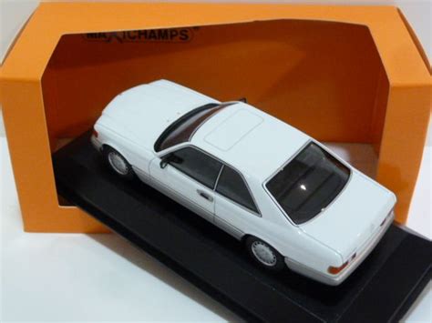 Mercedes Benz 560 Sec C126 White 143 940035120 Maxichamps Diecast