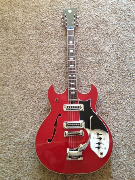 Vintage Sears Hollowbody Electric Silvertone Model 329 14610000 Japan 1960 S Vintage Guitars