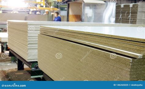 Production of Laminated Fiberboard. Fibreboard Sheets for Furniture ...