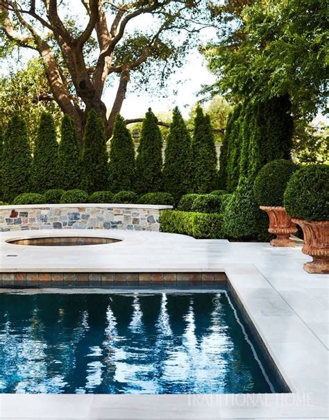 pool privacy landscaping ideas - Milford Weatherly