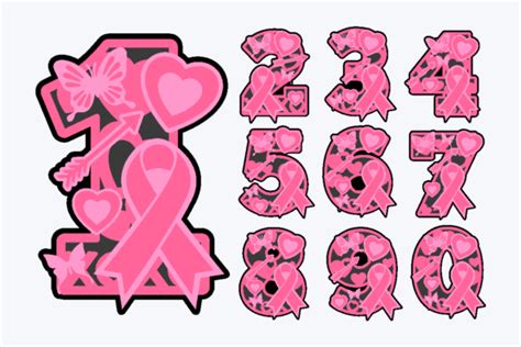 Breast Cancer Numbers Graphic By Claudia Atencio Creative Fabrica