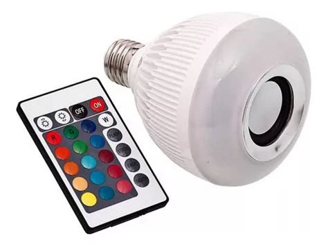 Lámpara musical con bombilla LED RGB Bluetooth y mando a distancia