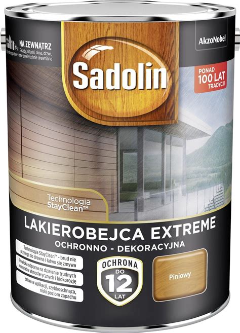 Sadolin Lakierobejca Extreme Piniowy 4 5L Opinie I Ceny Na Ceneo Pl