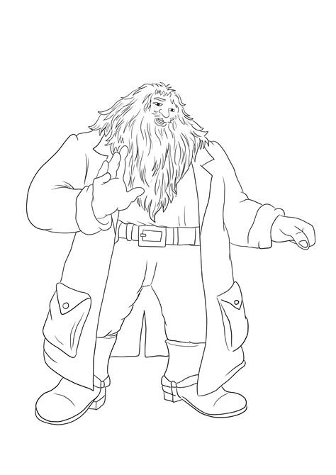 Dibujos De Rubeus Hagrid De Harry Potter Para Colorear Para Colorear