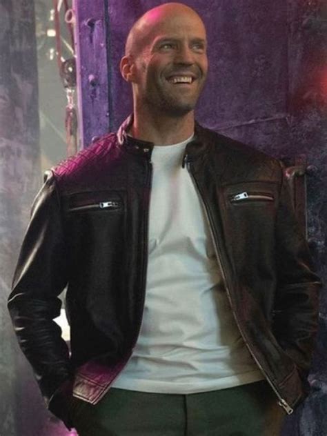 The Expendables 4 Jason Statham Black Leather Jacket - Free Shipping