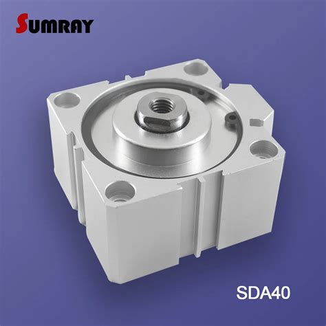 SUMRAY SDA Type Pneumatic Cylinder 40mm Bore 5 10 15 20 25 30 35 40 45