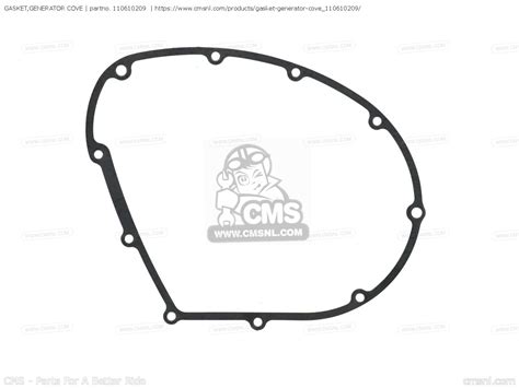 110610209 Gasket Generator Cove Nas Kawasaki Buy The 11061 0209 At