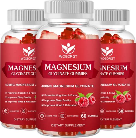 Magnesium Glycinate Gummies 400mg Magnesium Glycinate Gummies With 200mg Magnesium